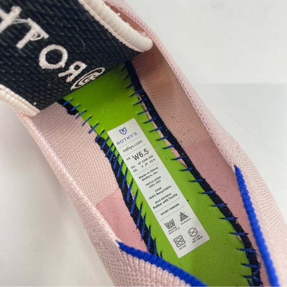 Rothy's Pink Flats Classic Round Toe Size 6.5 - Picture 4 of 11